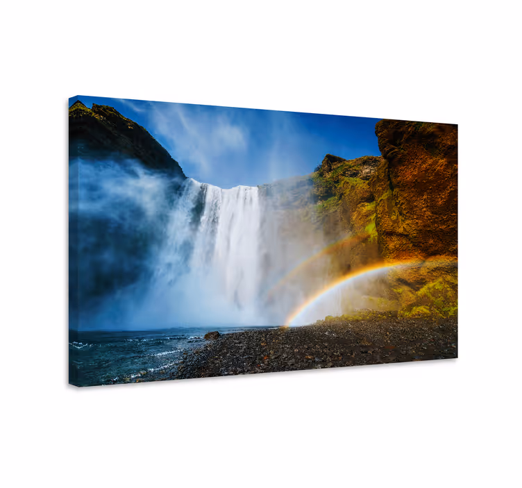 Tableau paysage cascade majestueuse - TenStickers
