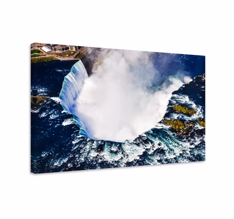 Tableau paysage vue aérienne des chutes du niagara - TenStickers