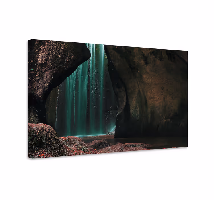 Tableau paysage scène de cascade mystique - TenStickers