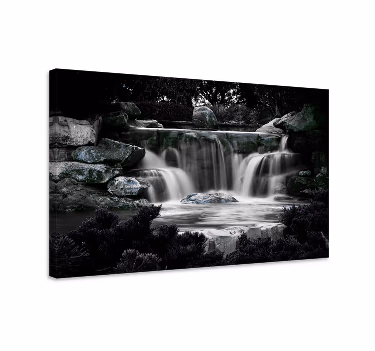Tableau paysage chutes en cascade sereines - TenStickers