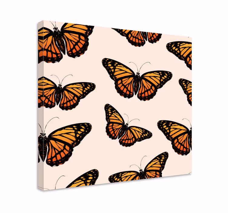 Tableau papillons monarques colorés - TenStickers