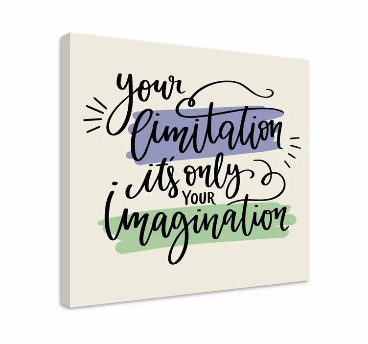 Tableau citation les limites inspirent la créativité - TenStickers