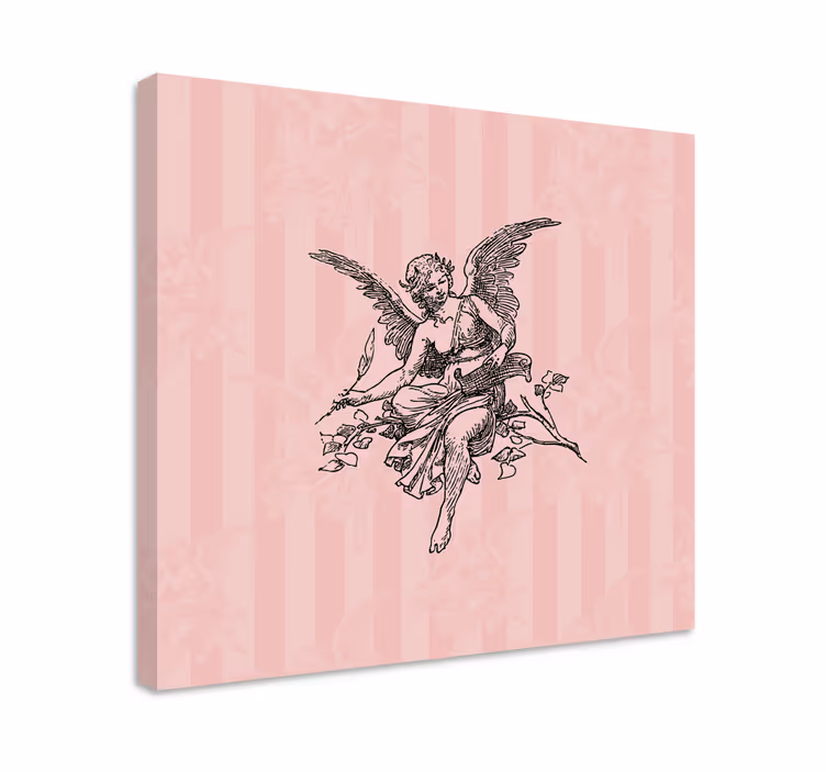 Tableau art figure angélique Élégante - TenStickers