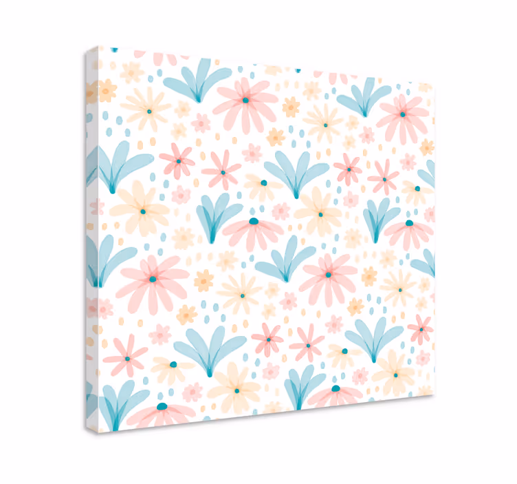 Tableau fleurs et plantes création motif floral - TenStickers