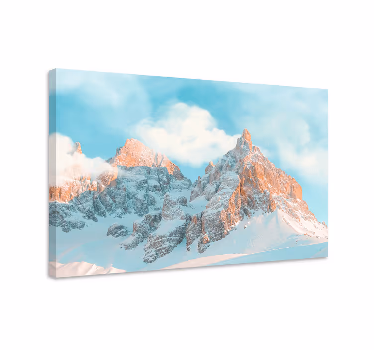 Tableau paysage sommets majestueux - TenStickers