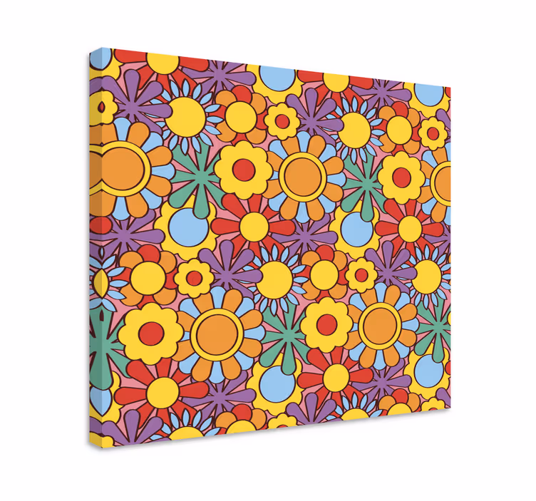 Tableau fleurs et plantes motif floral vibrant - TenStickers