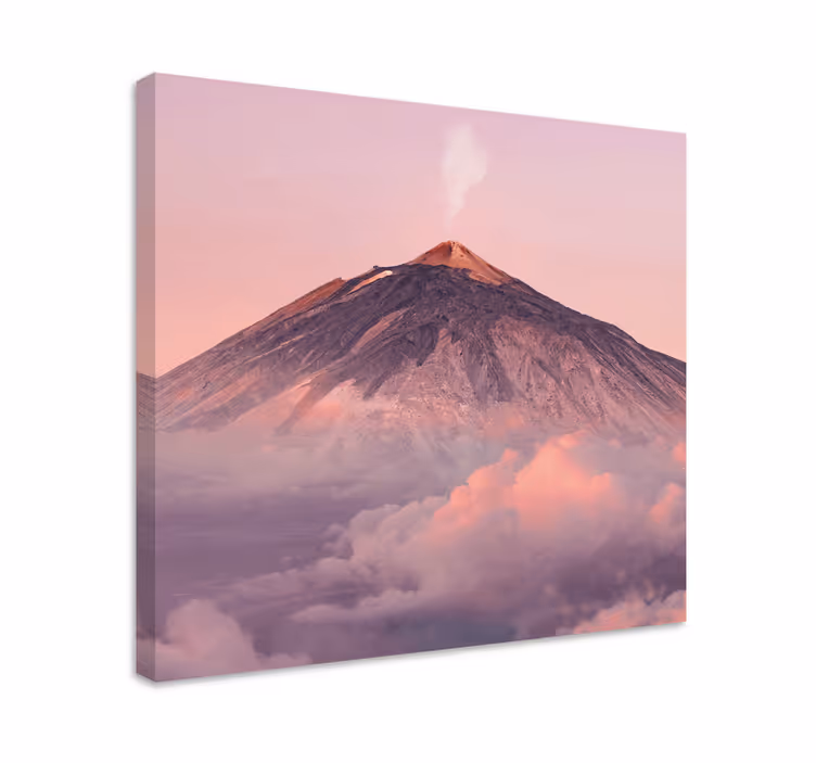Tableau paysage éruption volcanique active - TenStickers