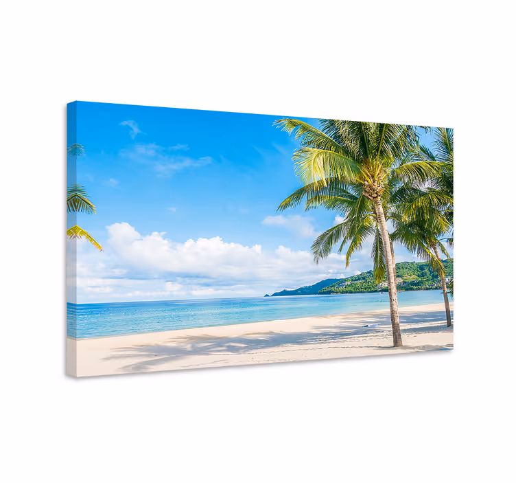 Tableau paysage vue sur la côte tropicale - TenStickers