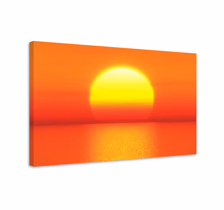 Tableau paysage crépuscule sur les marées - TenStickers