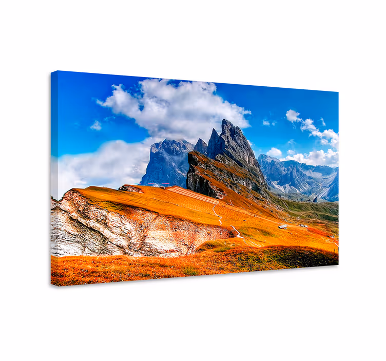 Tableau d'une colline colorée - TenStickers