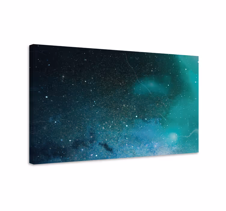 Tableau abstrait scène céleste étoilée - TenStickers