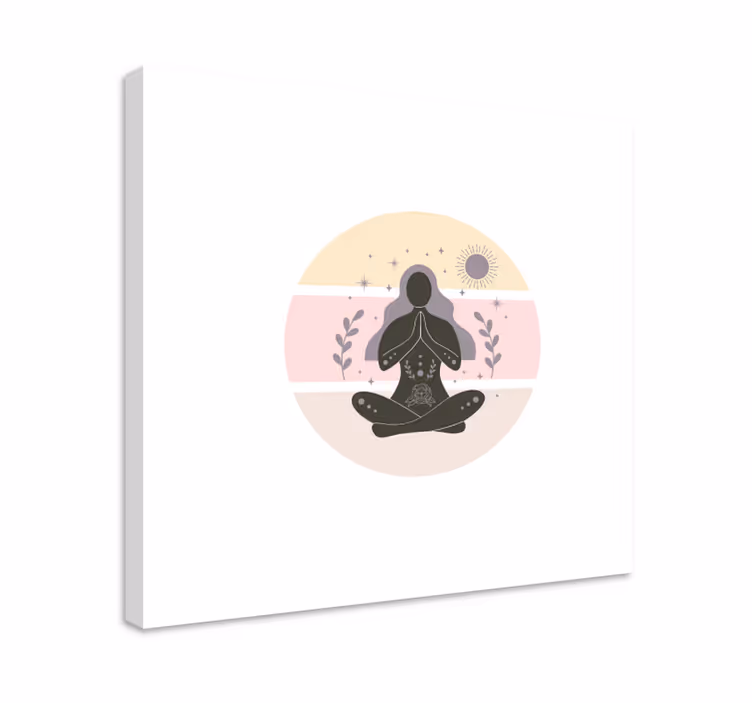 Tableau bouddha en position de méditation - TenStickers