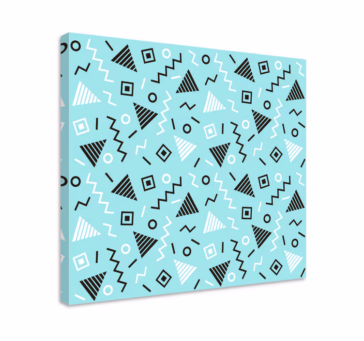 Tableau géométrique design de motifs dynamiques - TenStickers