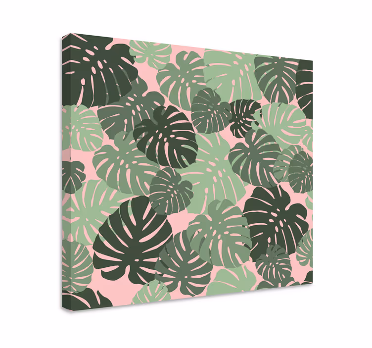 Tableau fleurs et plantes motifs feuilles tropicales - TenStickers