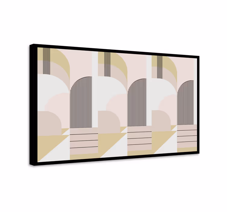 Tableau moderne arches géométriques abstraites - TenStickers