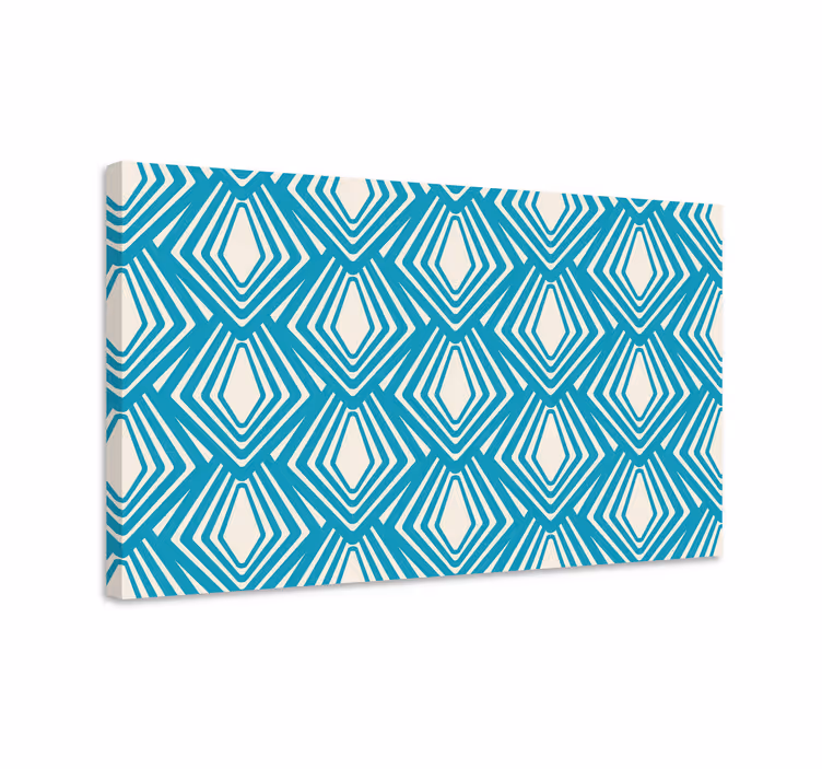 Tableau géométrique motif diamant - TenStickers