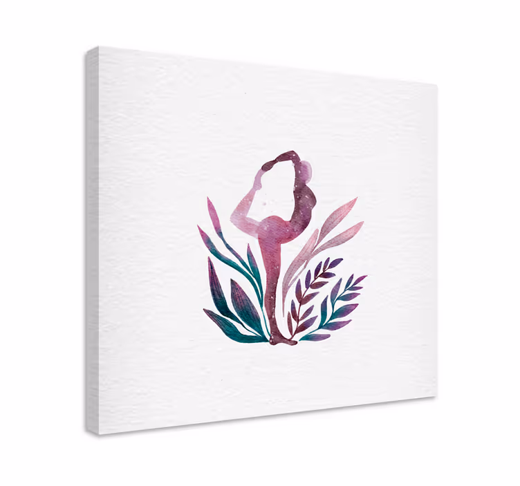 Tableau danseuse silhouette de ballet gracieuse - TenStickers