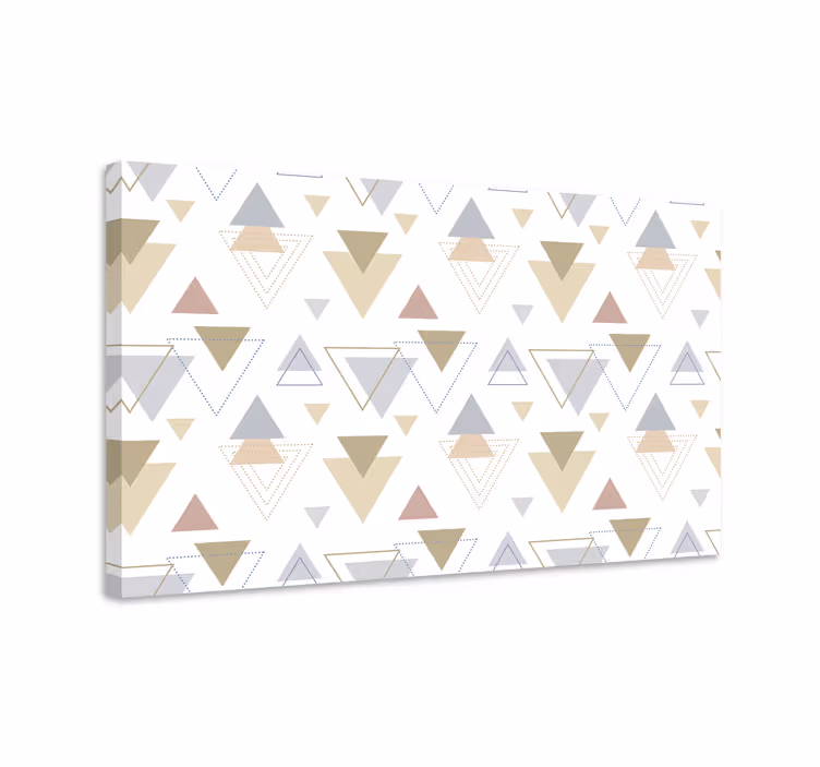 Tableau géométrique motifs triangles - TenStickers