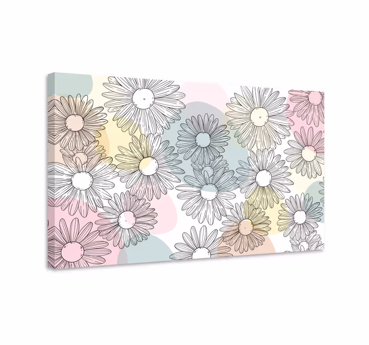 Tableau fleurs et plantes motif floral marguerites - TenStickers