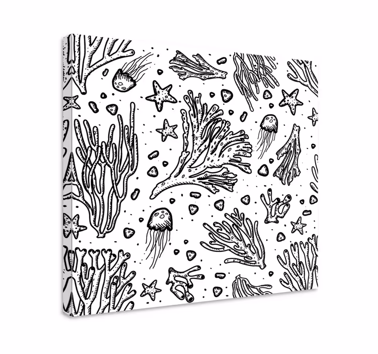 Tableau mer vie de récif corallien - TenStickers
