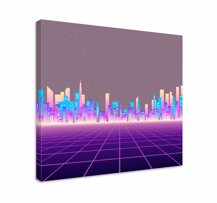 Tableau villes et pays paysage urbain sophistiqué - TenStickers