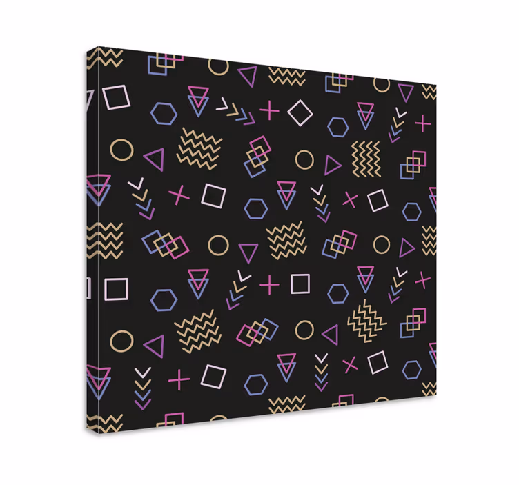 Tableau géométrique motif de formes géométriques - TenStickers