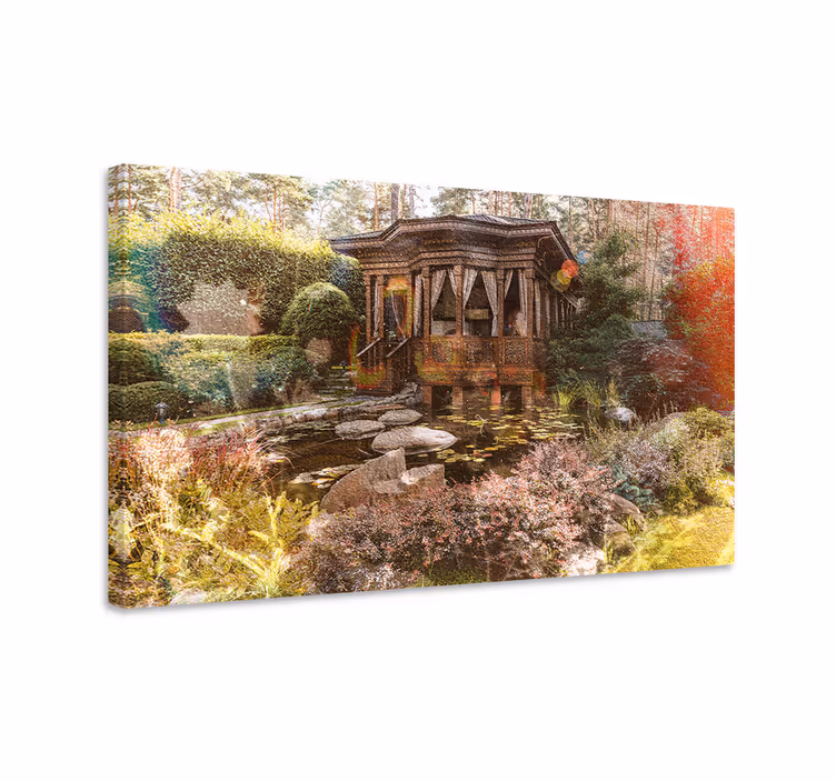 Tableau paysage jardin de sérénité - TenStickers