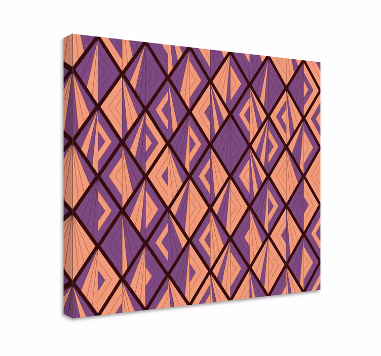 Tableau géométrique motif losanges - TenStickers