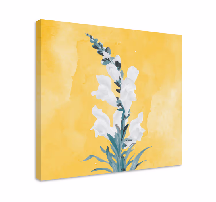 Tableau fleurs et plantes fleurs blanches subtiles - TenStickers