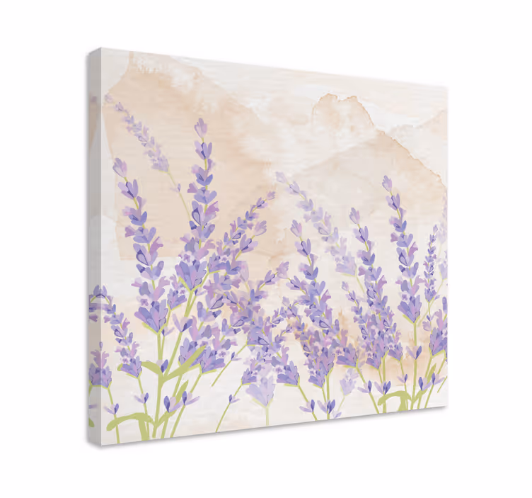 Tableau fleurs et plantes champ de lavande serein - TenStickers
