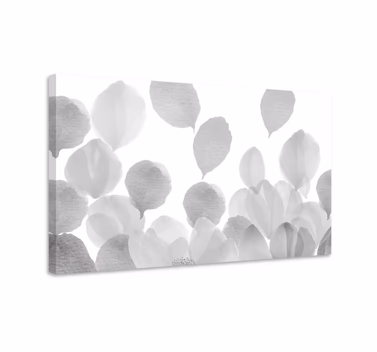 Tableau fleurs et plantes silhouettes florales douces - TenStickers