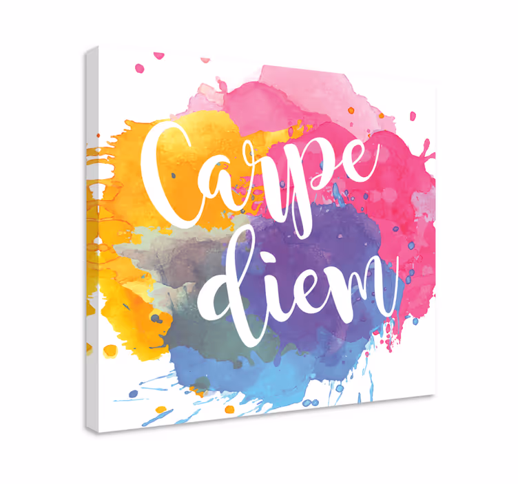 Tableau citation carpe diem art mural décoratif - TenStickers