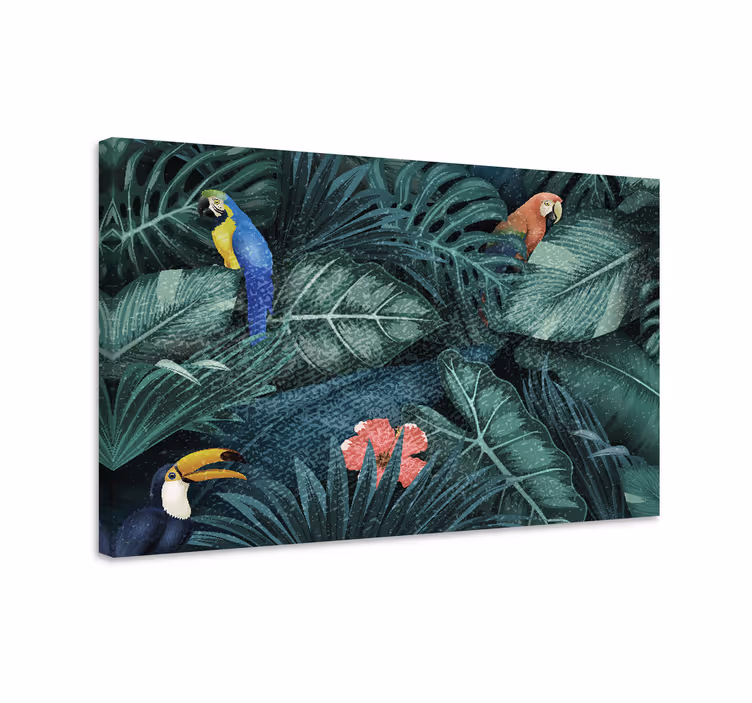 Tableau animaux paradis des oiseaux tropicaux - TenStickers