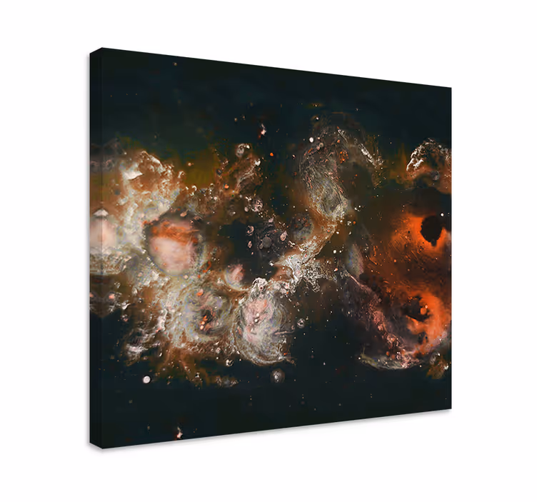 Tableau abstrait mouvement cosmique - TenStickers