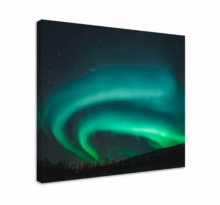 Tableau paysage vitrine des aurores boréales - TenStickers