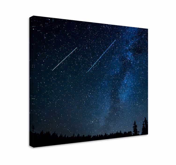 Tableau paysage ciel du soir céleste - TenStickers