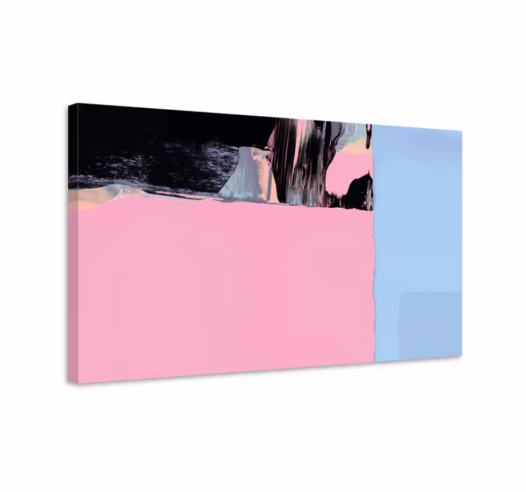 Tableau abstrait segments de couleurs abstraites - TenStickers