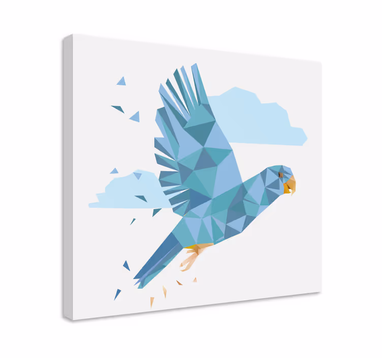Tableau oiseaux oiseau bleu volant - TenStickers