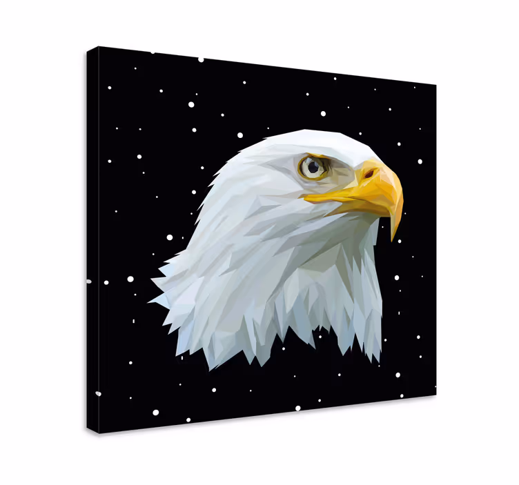 Tableau oiseaux portrait d'aigle - TenStickers
