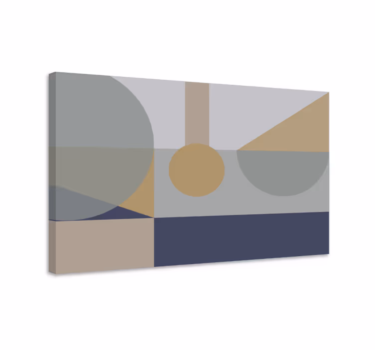 Tableau géométrique formes abstraites à afficher - TenStickers