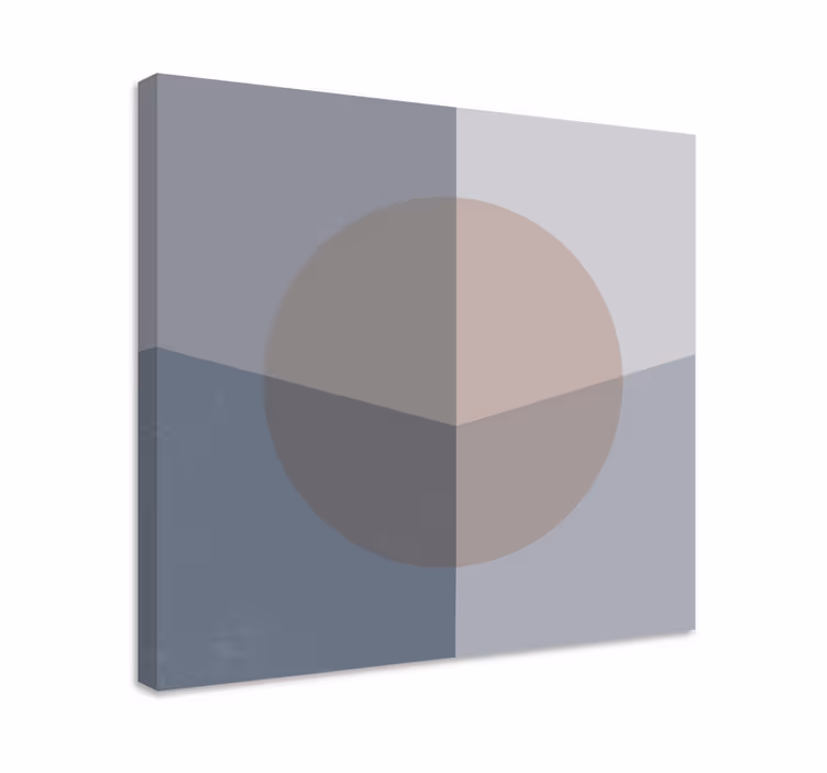 Tableau géométrique composition circulaire abstraite - TenStickers