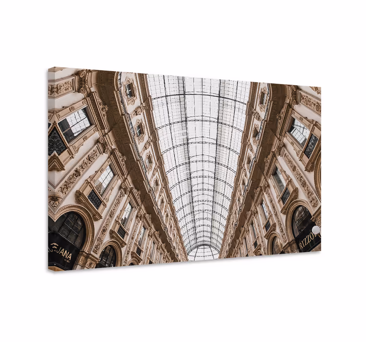 Tableau villes et pays milan galerie perspective - TenStickers