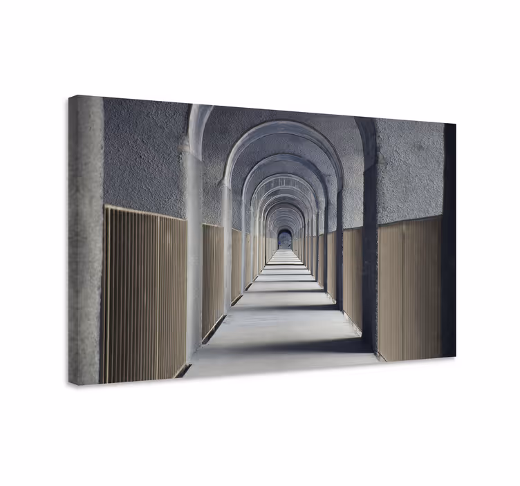 Tableau villes et pays arches architecturales perspective - TenStickers