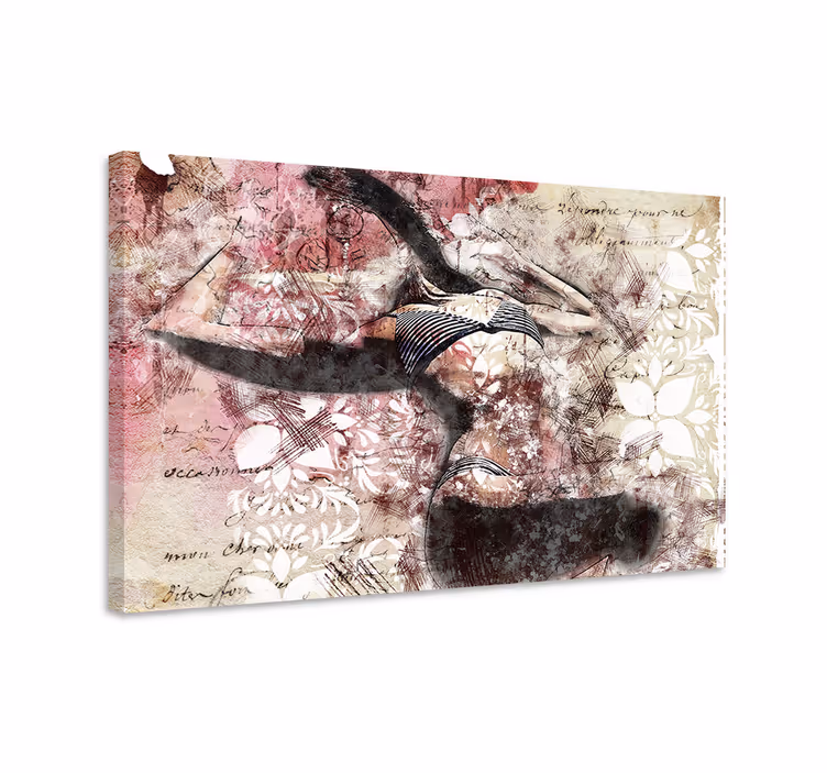 Tableau personnage silhouette de danseuse - TenStickers