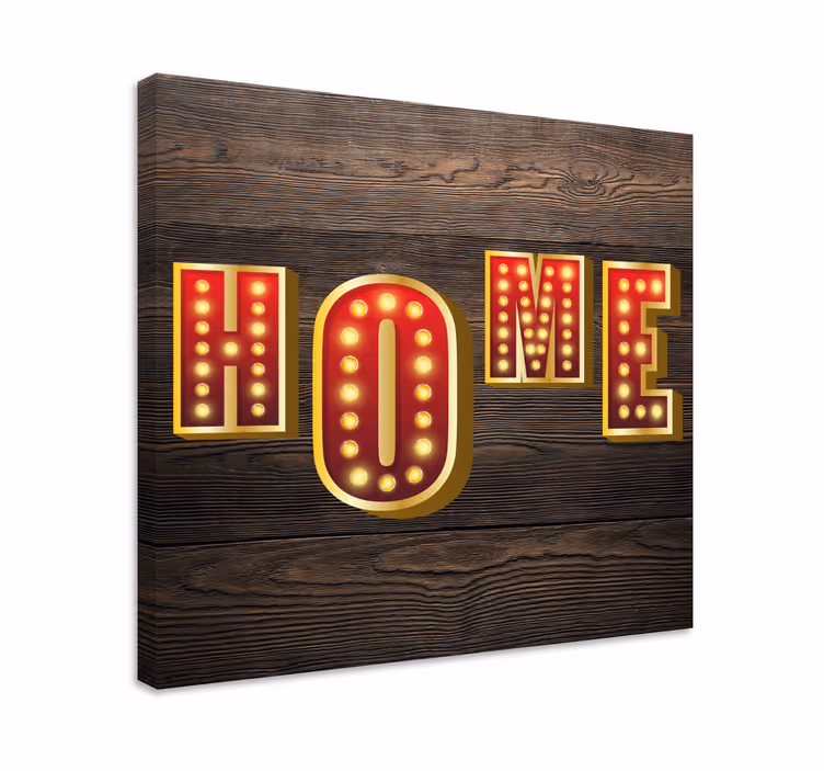 Tableau citation enseigne lumineuse pour la maison - TenStickers