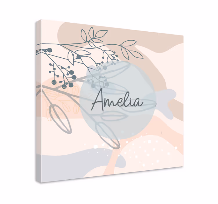 Tableau personnalisé impression personnalisée d'amelia - TenStickers