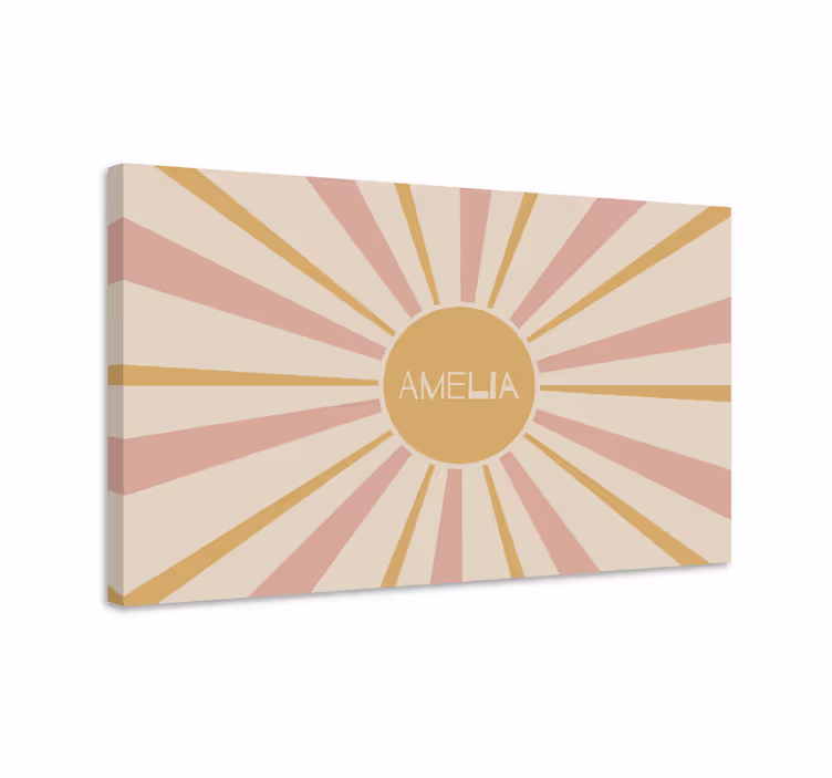 Tableau abc conception de soleil d'amélia - TenStickers