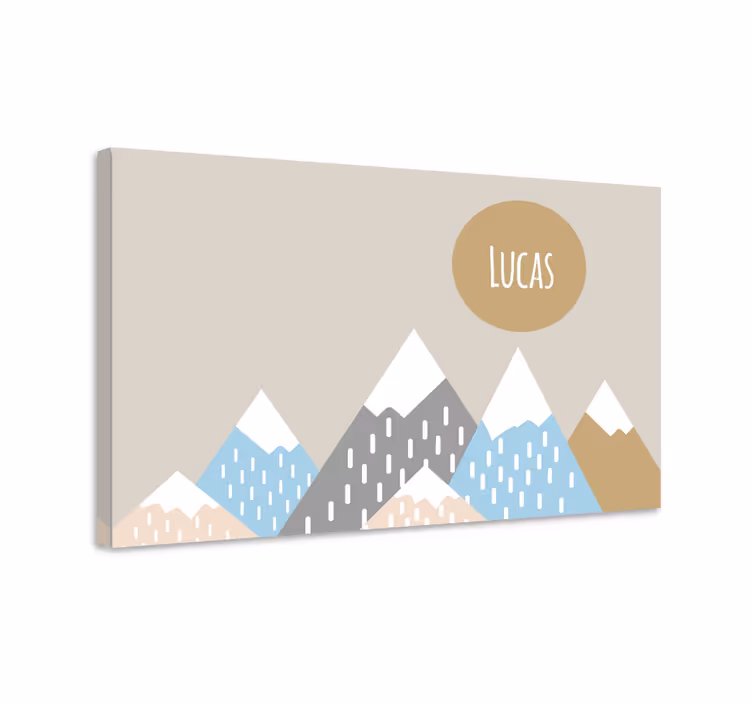 Tableau art design de montagne - TenStickers