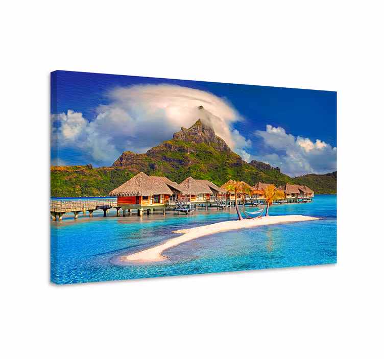 Tableau paysage paradis d'île tropicale - TenStickers