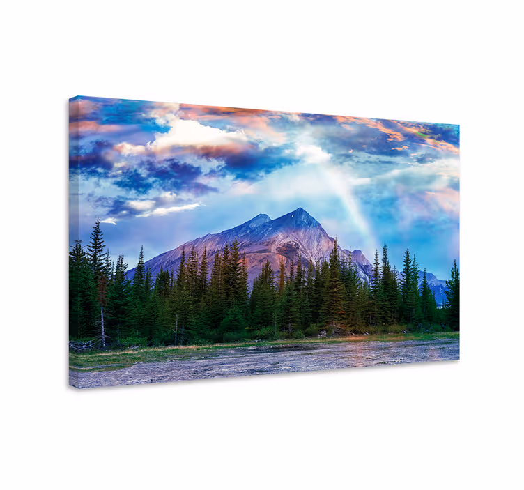 Tableau paysage montagne grandeur nature - TenStickers
